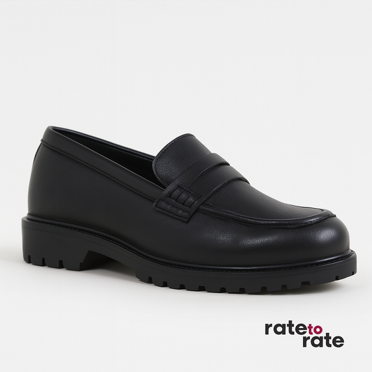 Black Chunky Loafers
