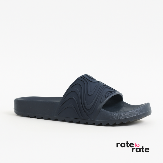 Navy Wave Slides