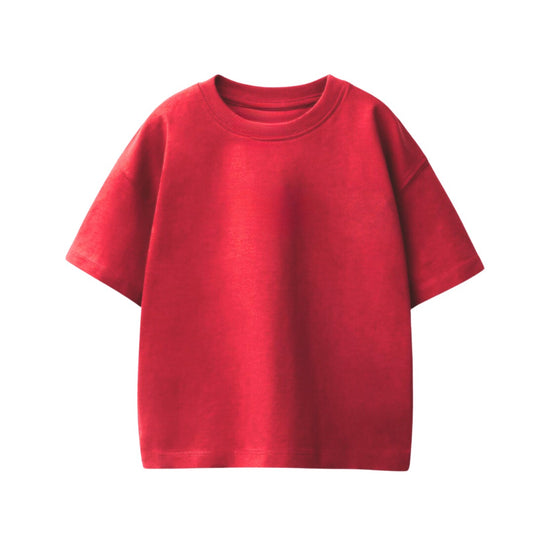 Red Essential Oversize Tee